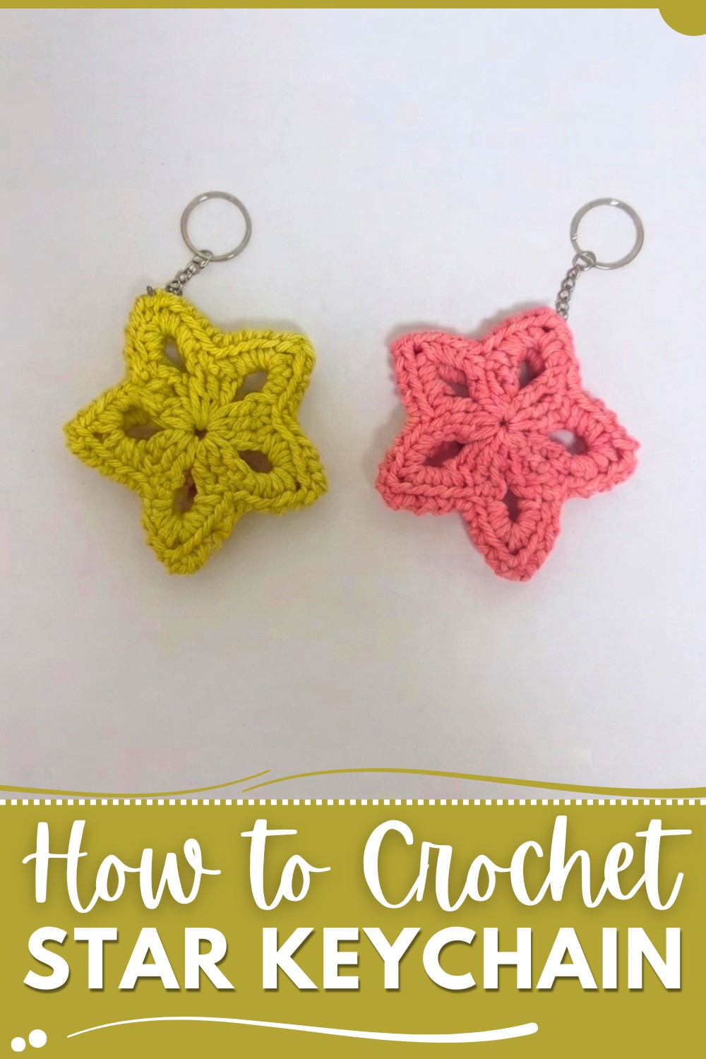 Crochet Star Keychain Pattern