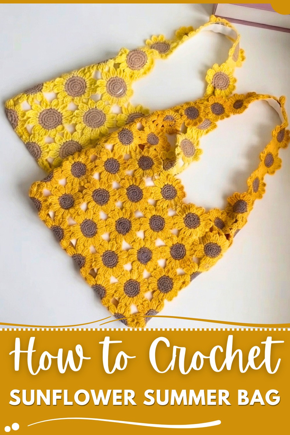 Crochet Sunflower Summer Bag Pattern