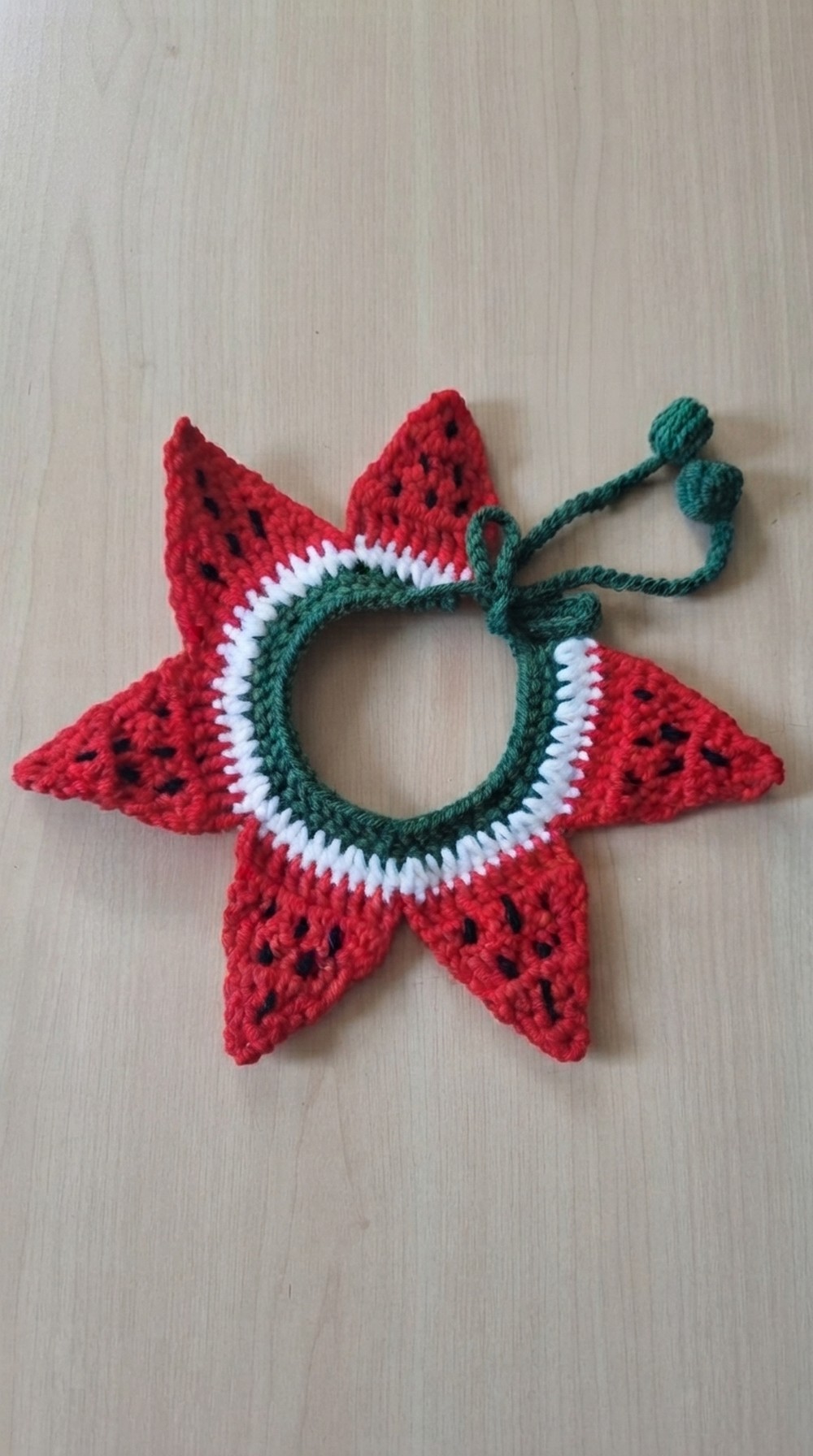 Crochet Watermelon Collar Pattern 1
