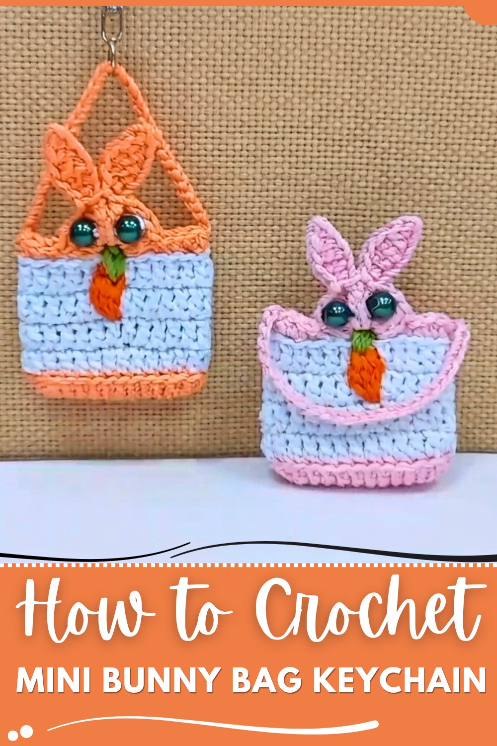 Cute Mini Bunny Bag Keychain