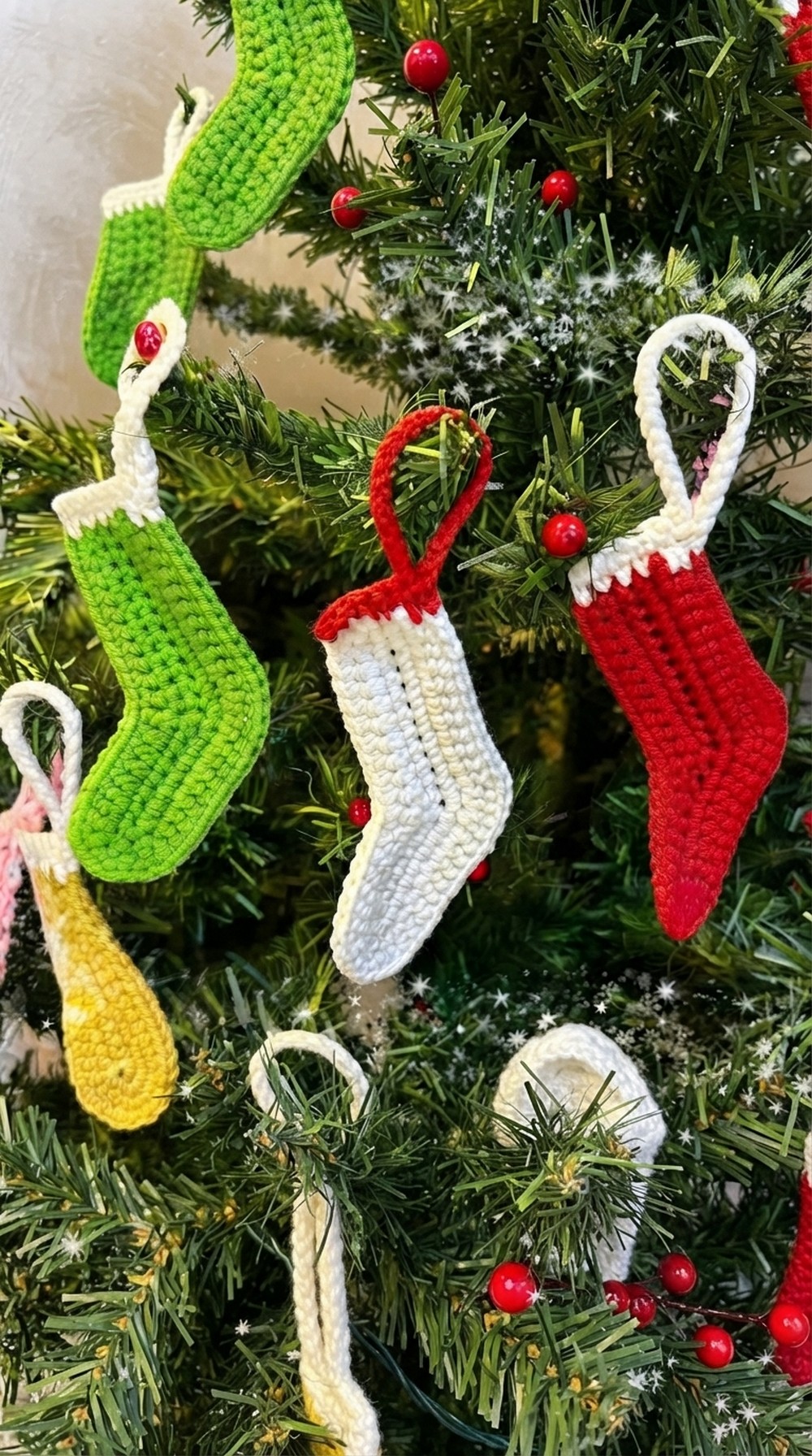 How To Crochet Christmas Stocking Ornament Tutorial 1
