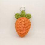 Easy Crochet Carrot Keychain 🥕 Amigurumi Keychain Tutorial (2)