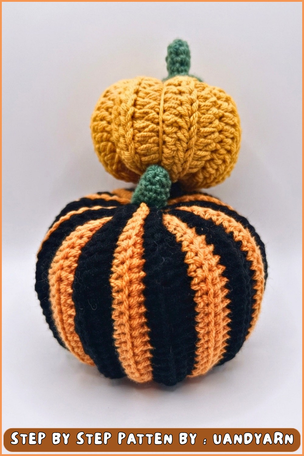 How to Crochet a Mini Pumpkin 🎃🎃Easy Halloween Amigurumi Tutorial (8)