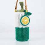 How to crochet a cluster stitch to create decorative patterns on a bag (8)