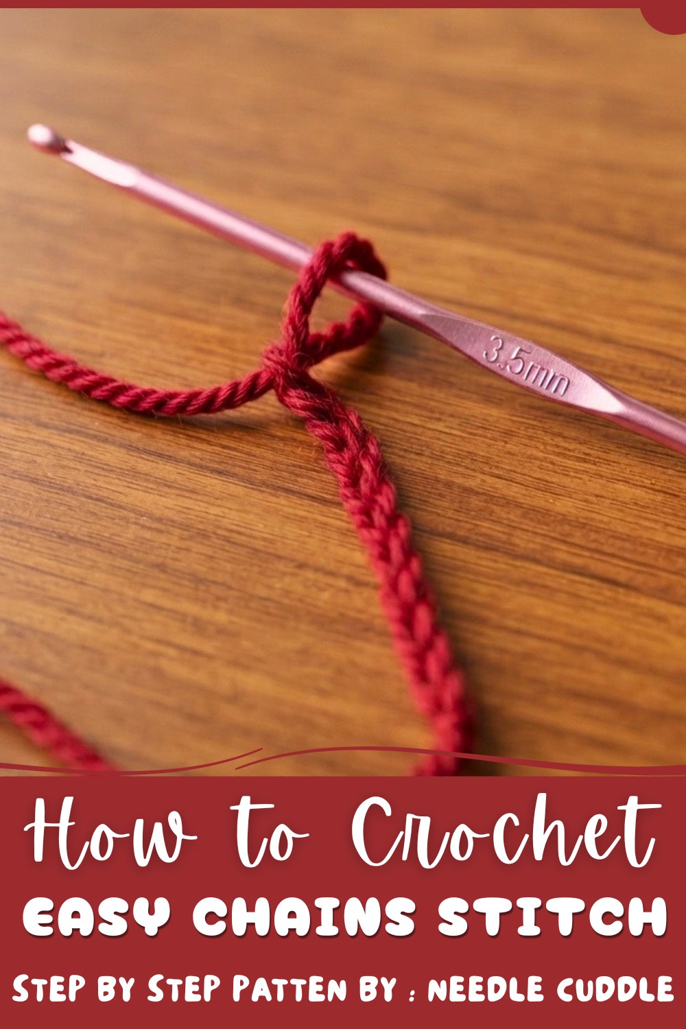 How to crochet chains stitch Crochet tutorial Crochet Crochet for beginner Chain (1)