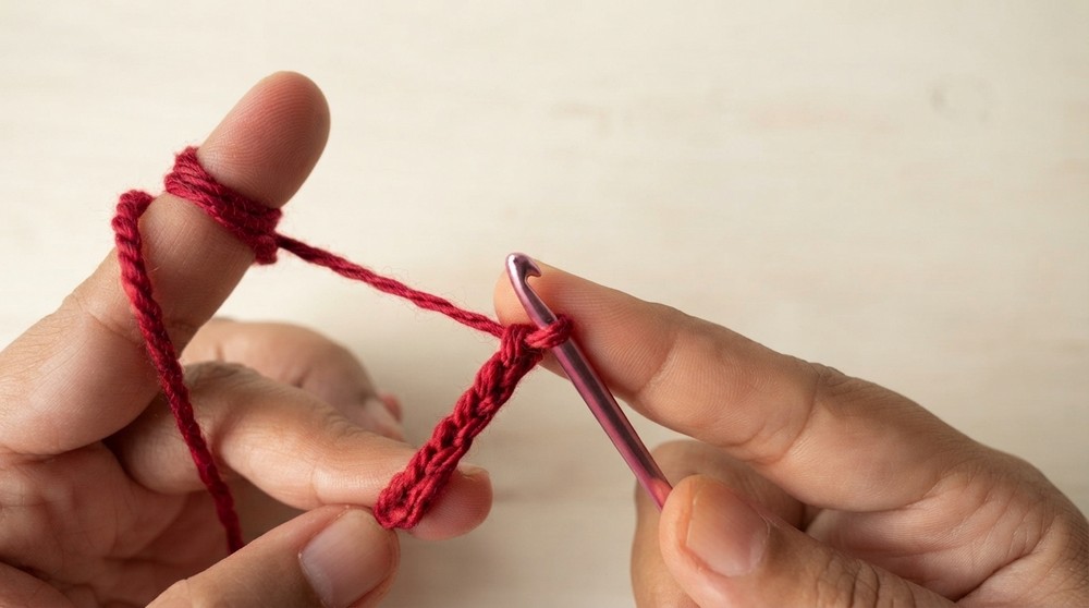 How to crochet chains stitch Crochet tutorial Crochet Crochet for beginner Chain (3)