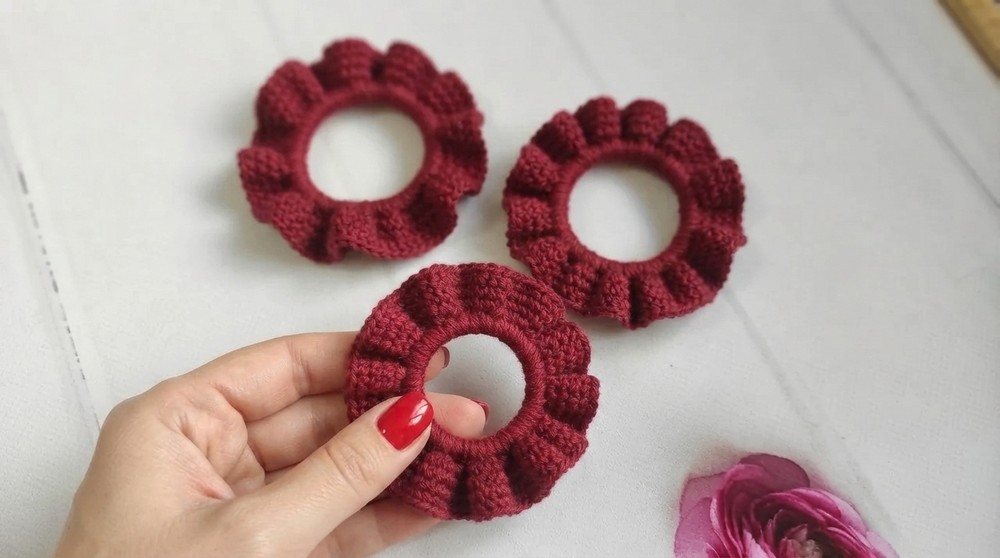 knitted hair bands crochet elastic band 2