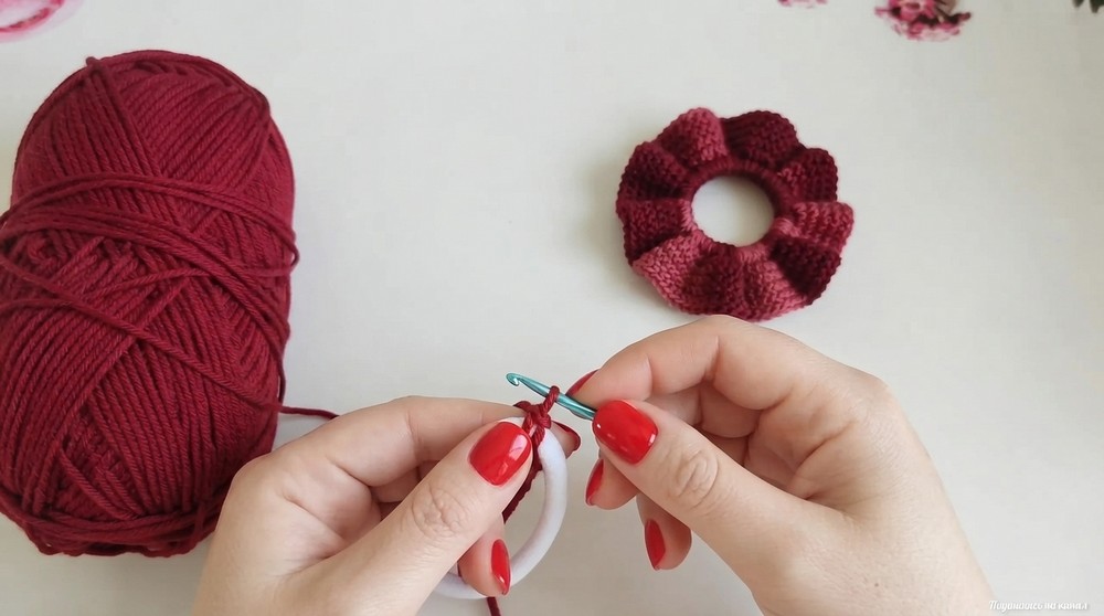 knitted hair bands crochet elastic band 3
