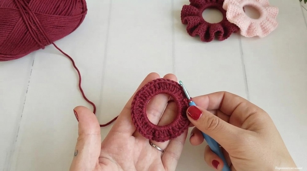 knitted hair bands crochet elastic band 4