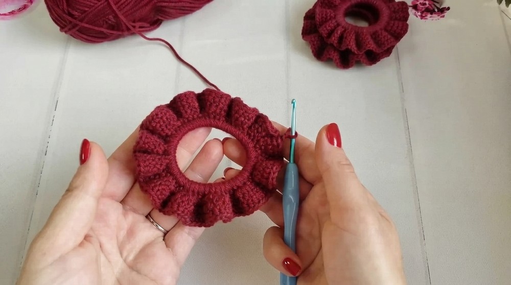 knitted hair bands crochet elastic band 6