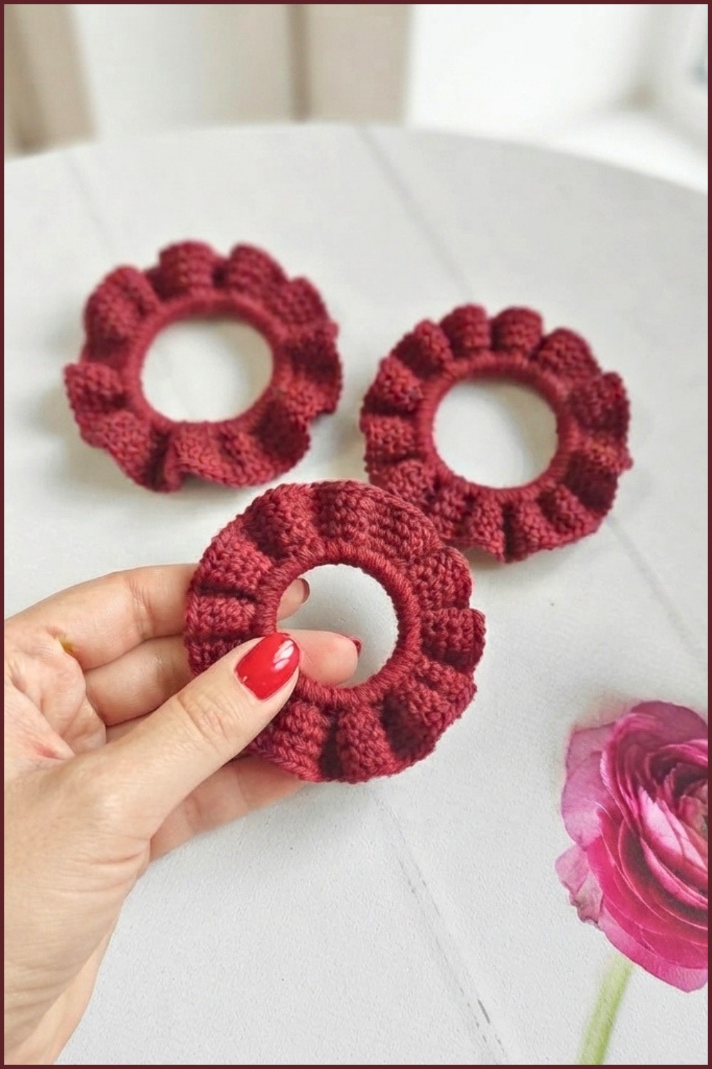 knitted hair bands crochet elastic band 8