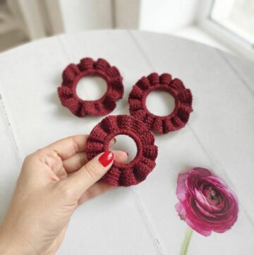 knitted hair bands crochet elastic band 9
