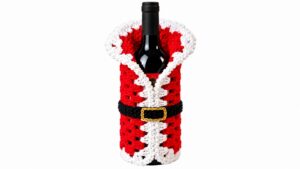 Crochet Christmas Bottle Cover Pattern 5