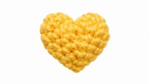 Crochet Mini Heart Pattern 5