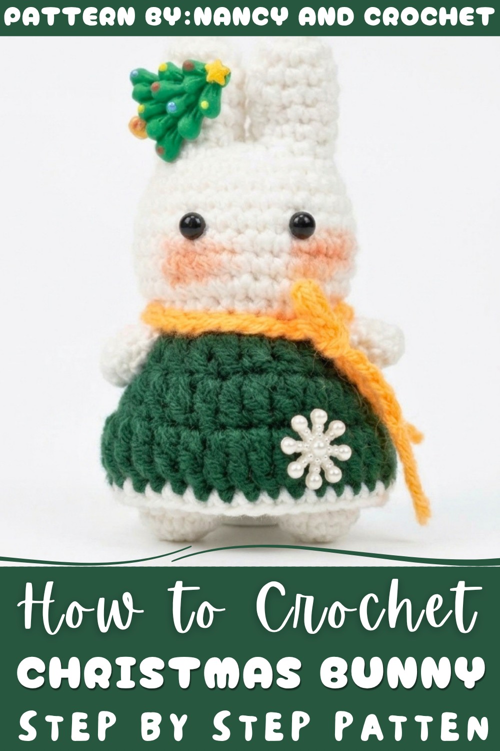 Crochet Christmas Bunny Pattern