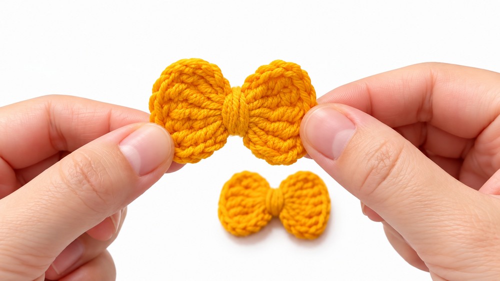 Crochet Simple Bow Pattern 5