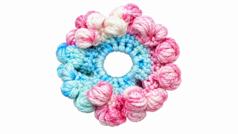 Crochet Colorful Scrunchie Pattern 5