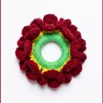 Crochet 3D Flower Scrunchie Pattern 6