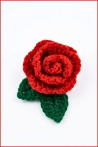 Crochet Beautiful Mini Rose Pattern 6