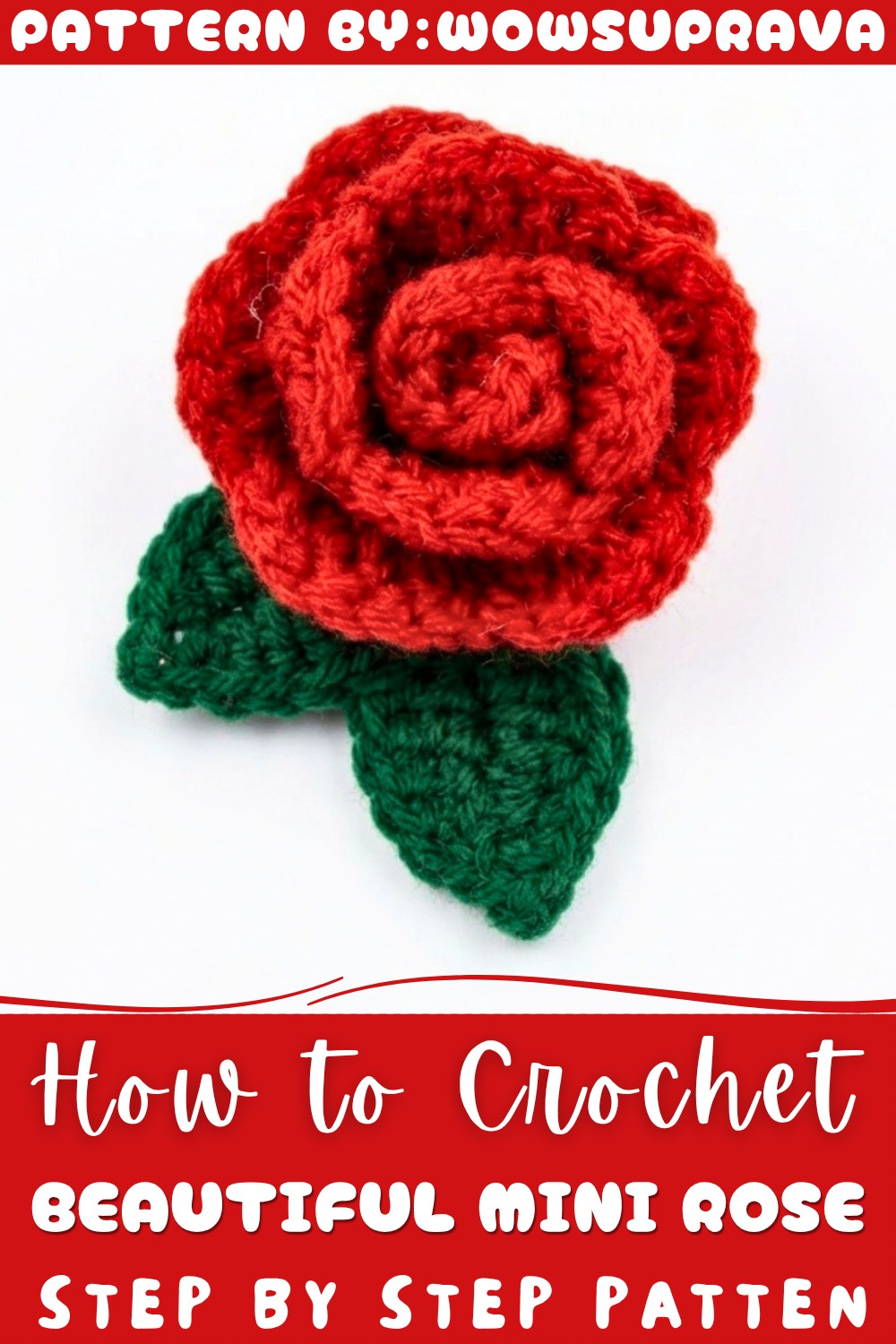 Crochet Beautiful Mini Rose Pattern