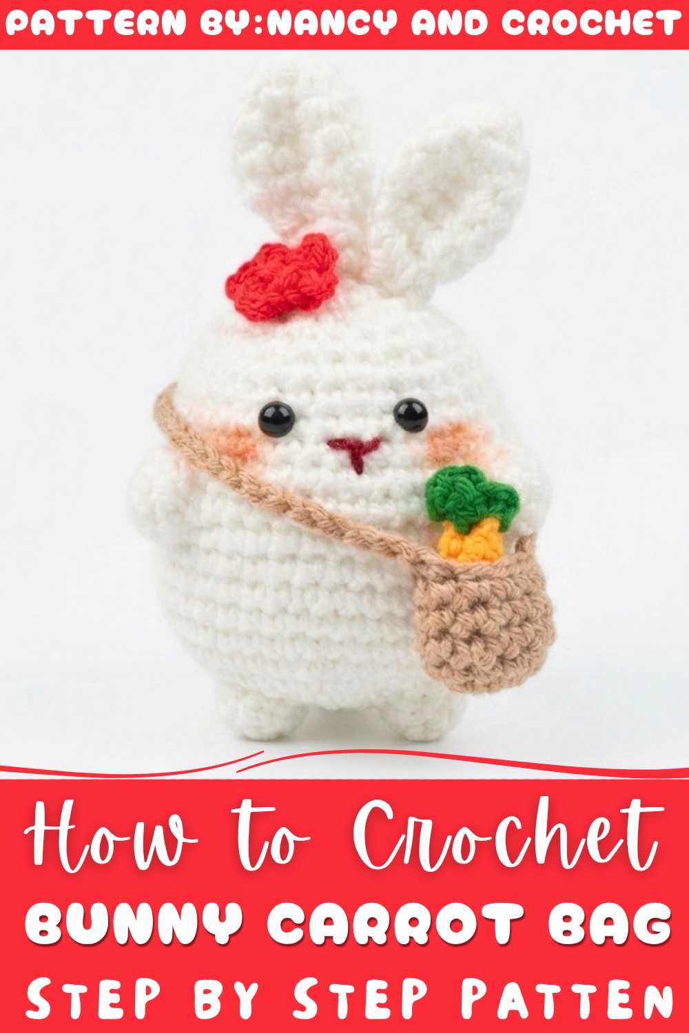 Crochet Bunny With Carrot Bag Pattern