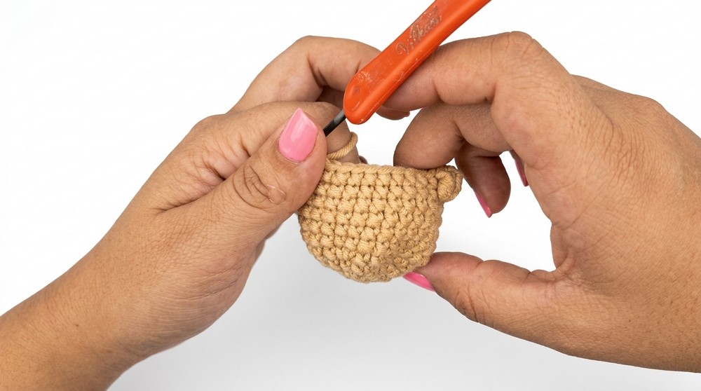 Crochet Capybara Keychain Pattern 2