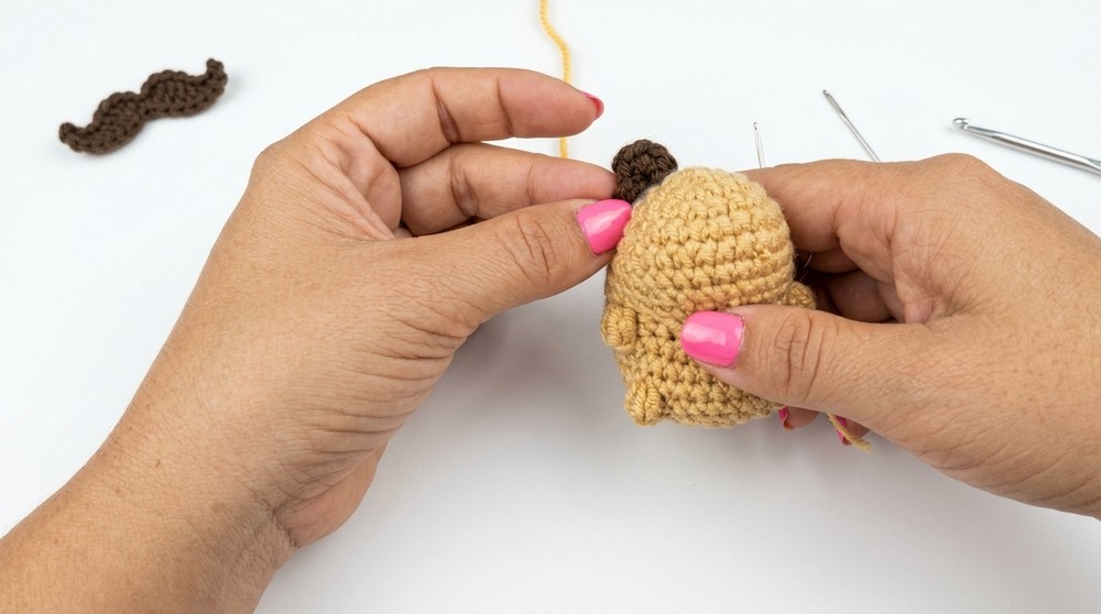 Crochet Capybara Keychain Pattern 3
