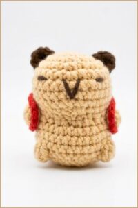 Crochet Capybara Keychain Pattern 6