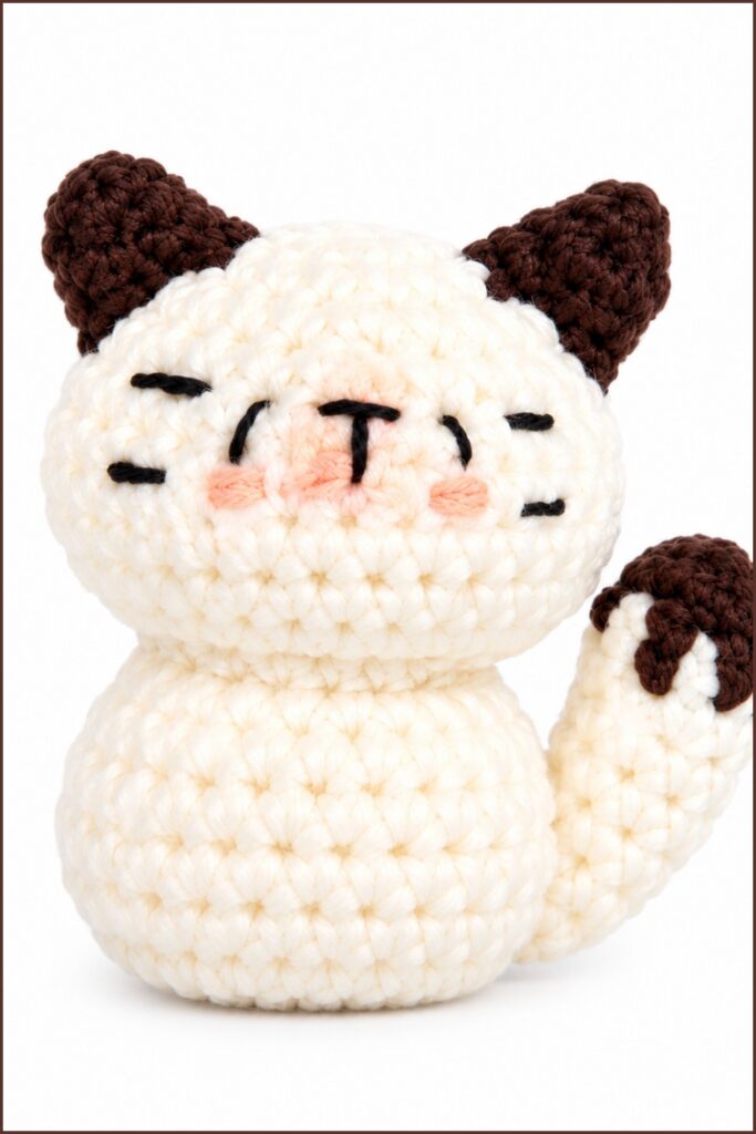 Crochet Cat Amigurumi Free Pattern with Neat Finishing Tips
