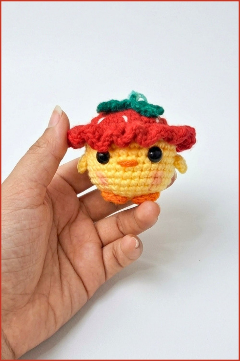Crochet Chick Keychain Pattern 6
