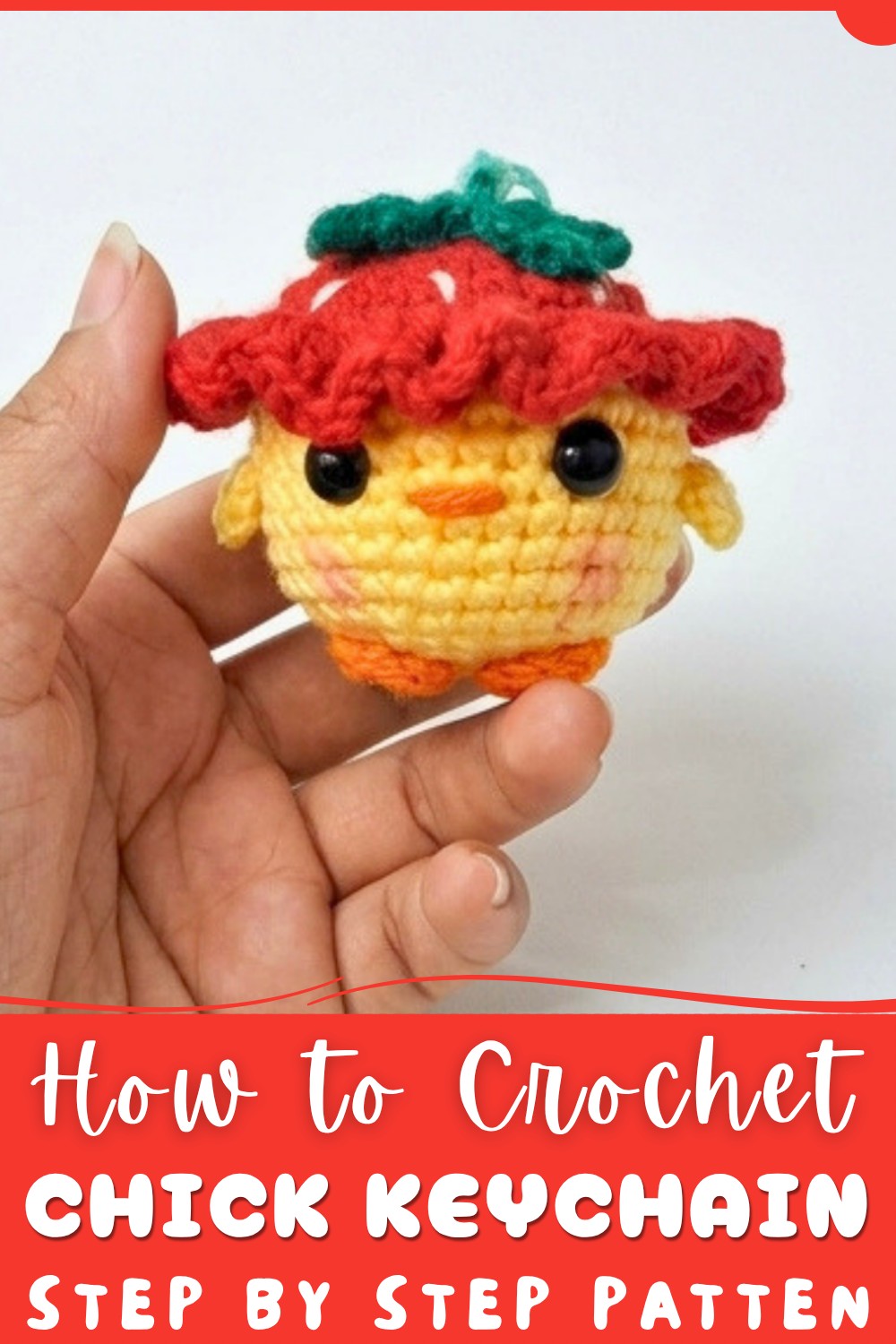 Crochet Chick Keychain Pattern