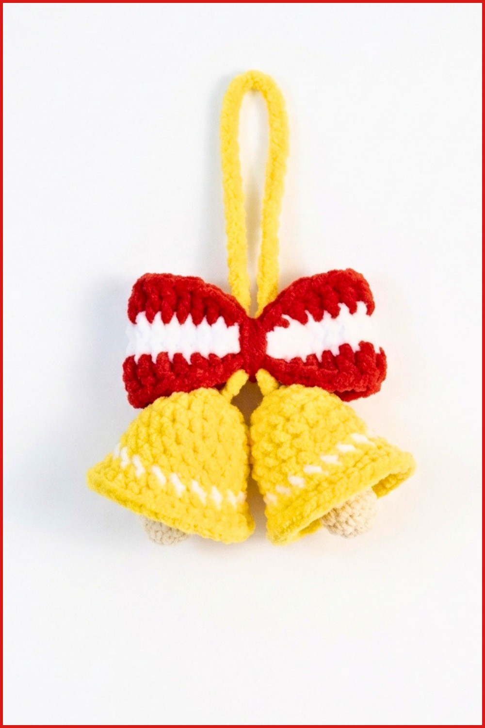 Crochet Christmas Bow Bell Pattern 6
