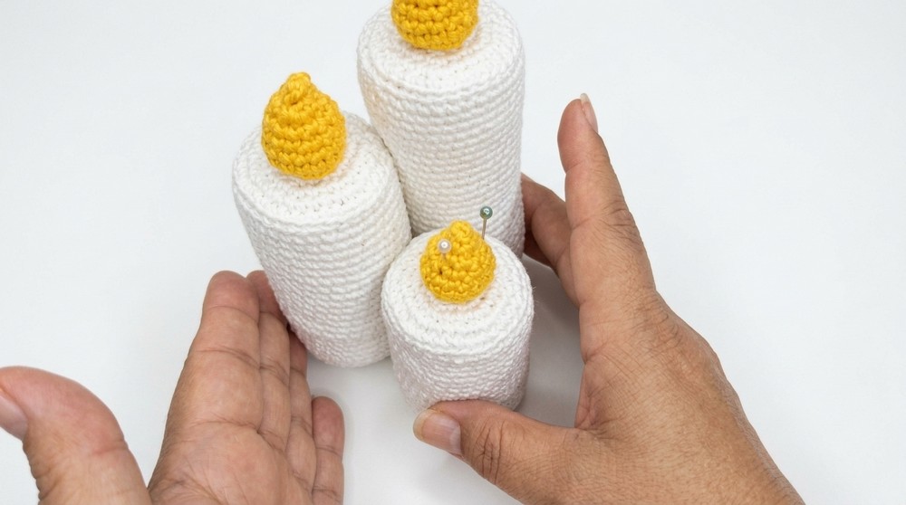 Crochet Christmas Candle Pattern 4