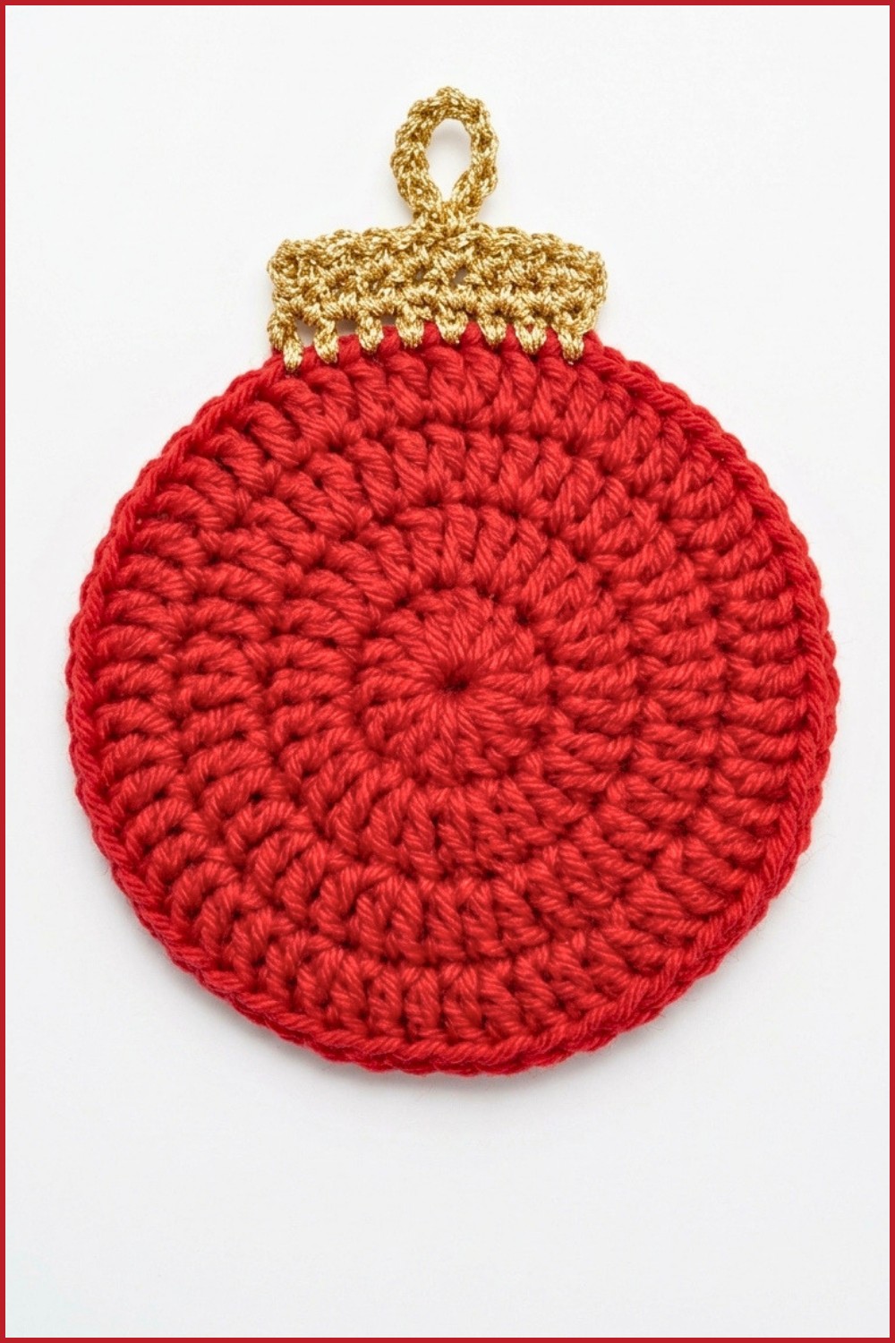 Crochet Christmas Coaster Pattern 6