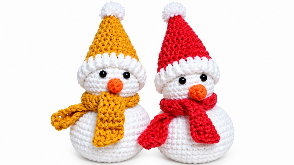 Crochet Christmas Snowman Pattern 5