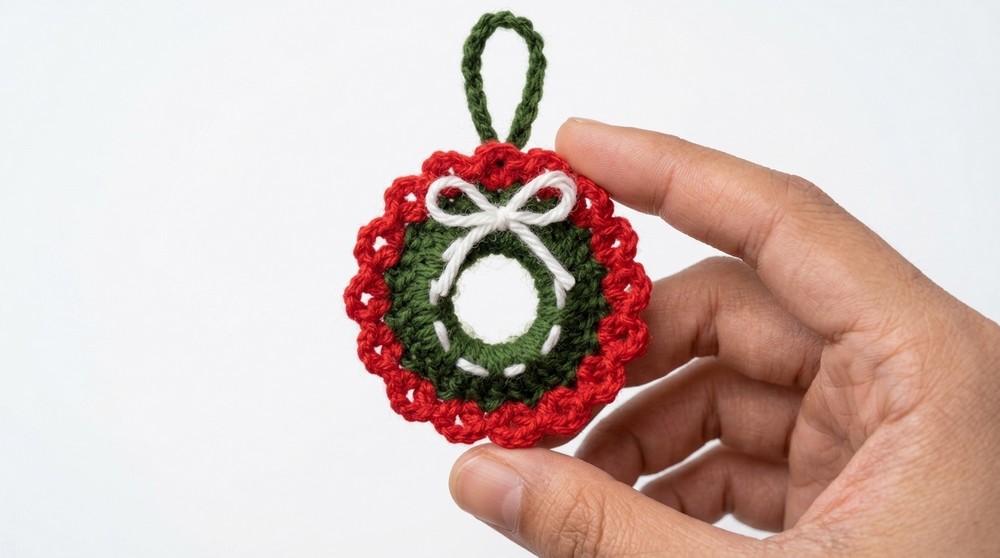 Crochet Christmas Wreath Pattern 5