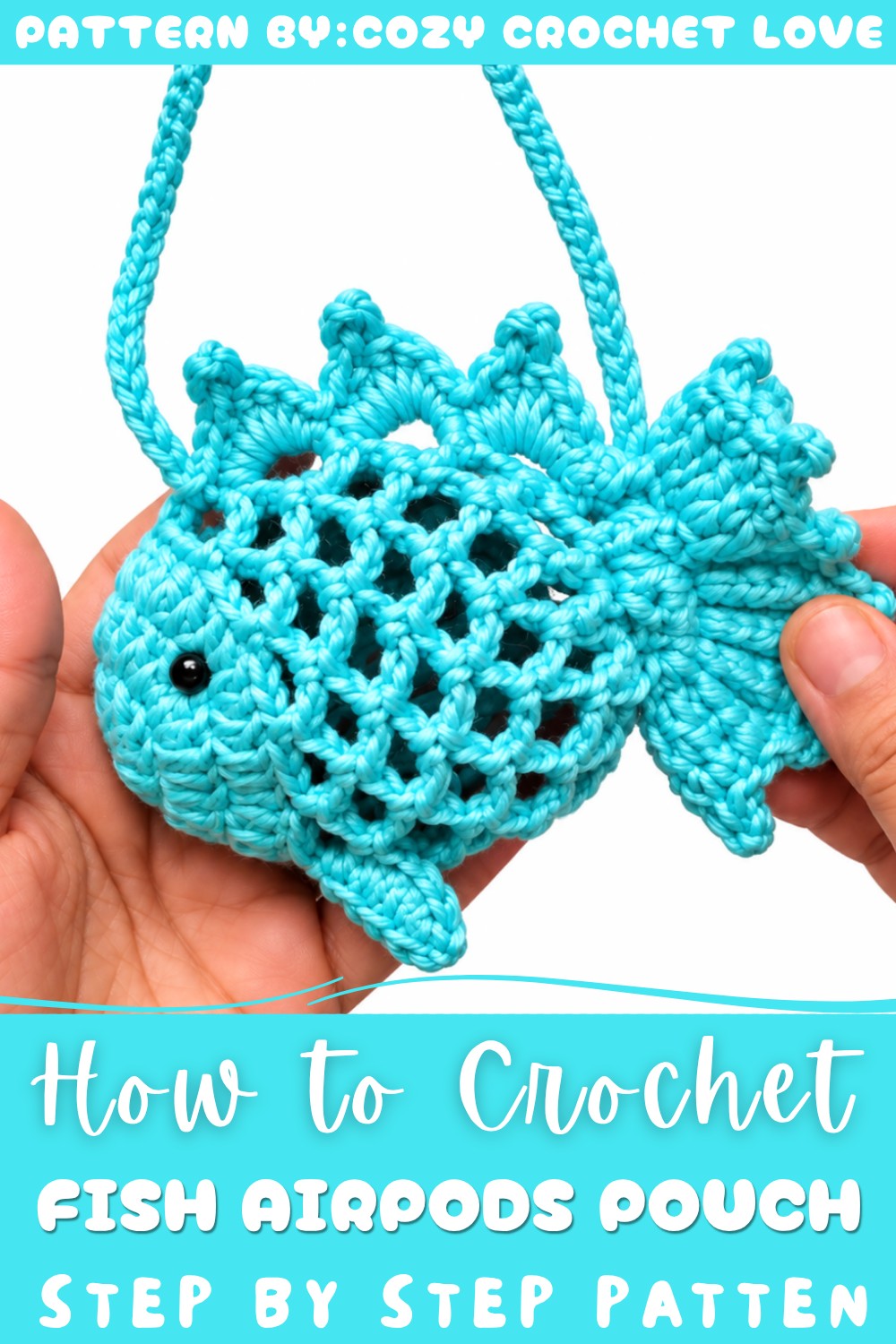 Crochet Fish AirPods Pouch Pattern