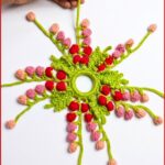 Crochet Floral Hair Scrunchie Pattern 6