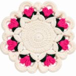 Crochet Flower Coaster Pattern 5