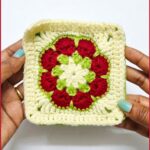 Crochet Flower Granny Square Pattern 6