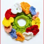 Crochet Flower Scrunchie Pattern 6