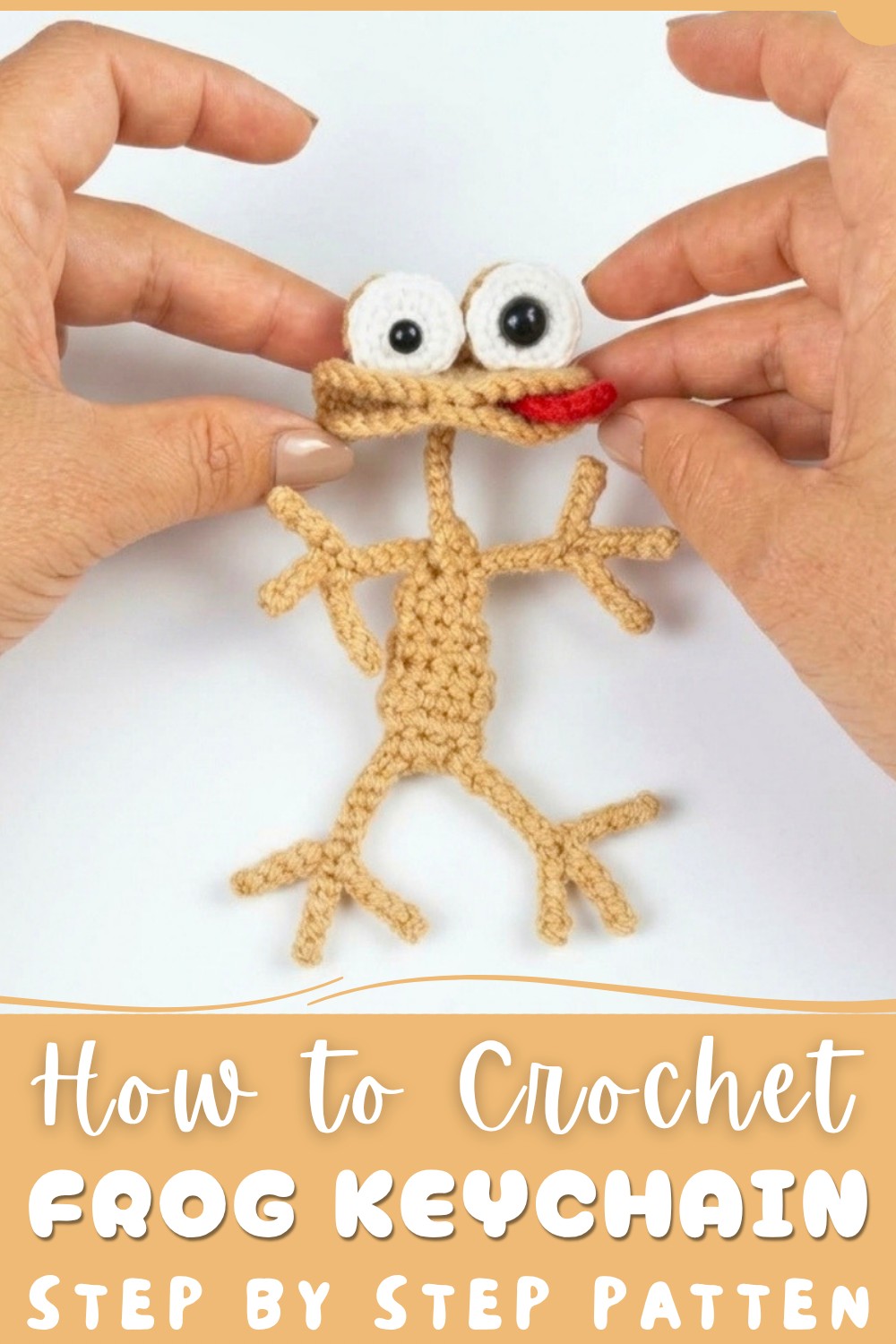 Crochet Frog Keychain Pattern