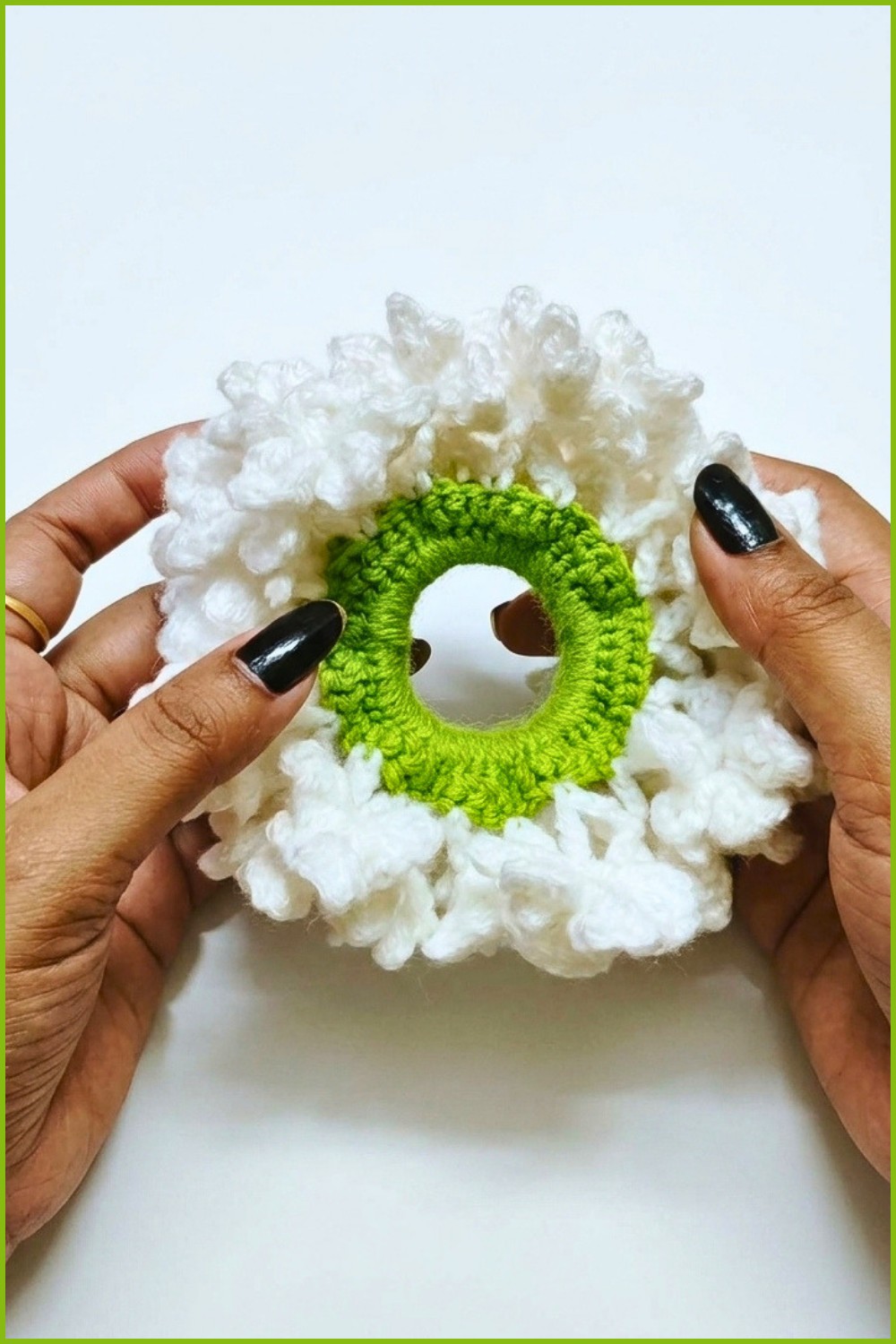Crochet Jasmine Scrunchie Pattern 6