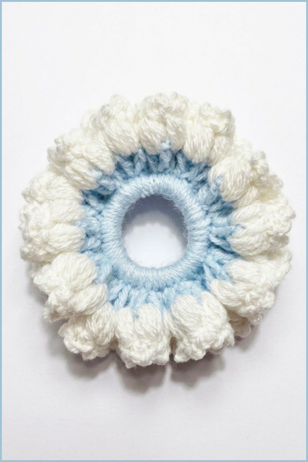 Crochet Puffy Lily Scrunchie Pattern 6