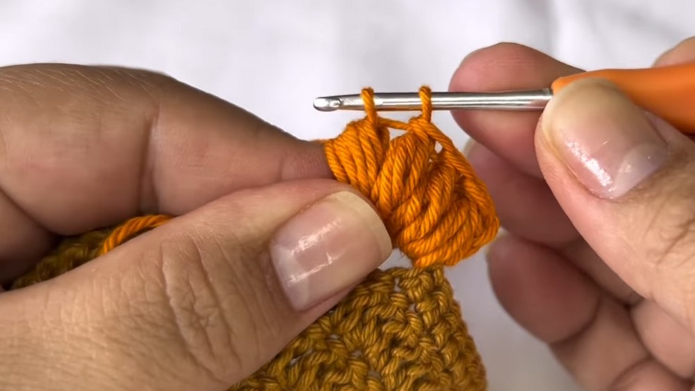 Crochet Pumpkin Coaster Pattern 3