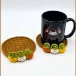 Crochet Pumpkin Coaster Pattern 6