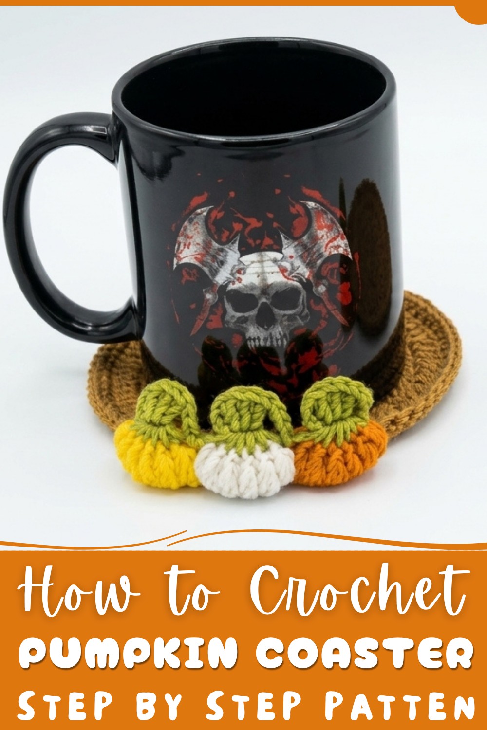 Crochet Pumpkin Coaster Pattern
