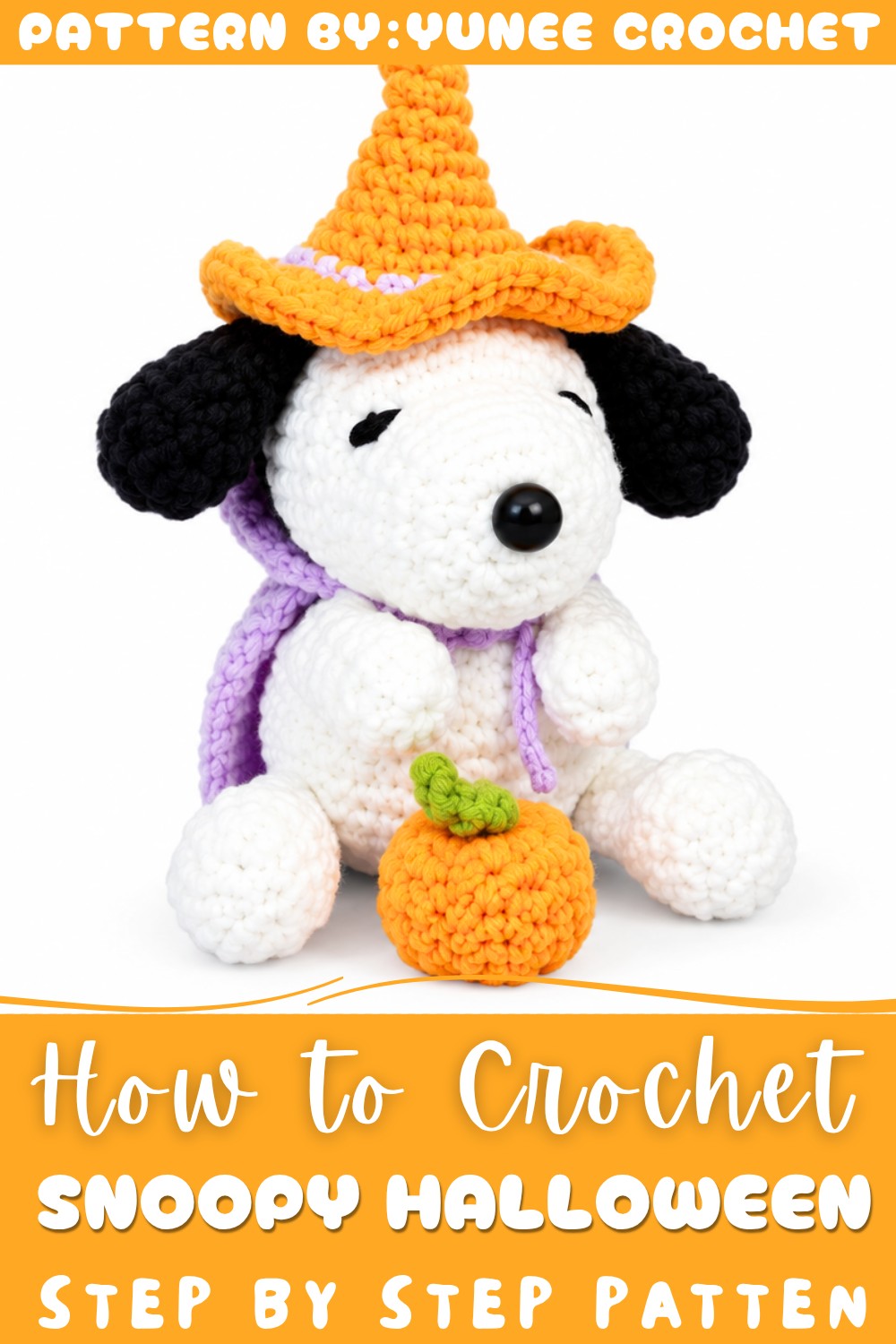 Crochet Snoopy Halloween Pattern