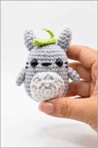 Crochet Totoro Keychain Pattern 6