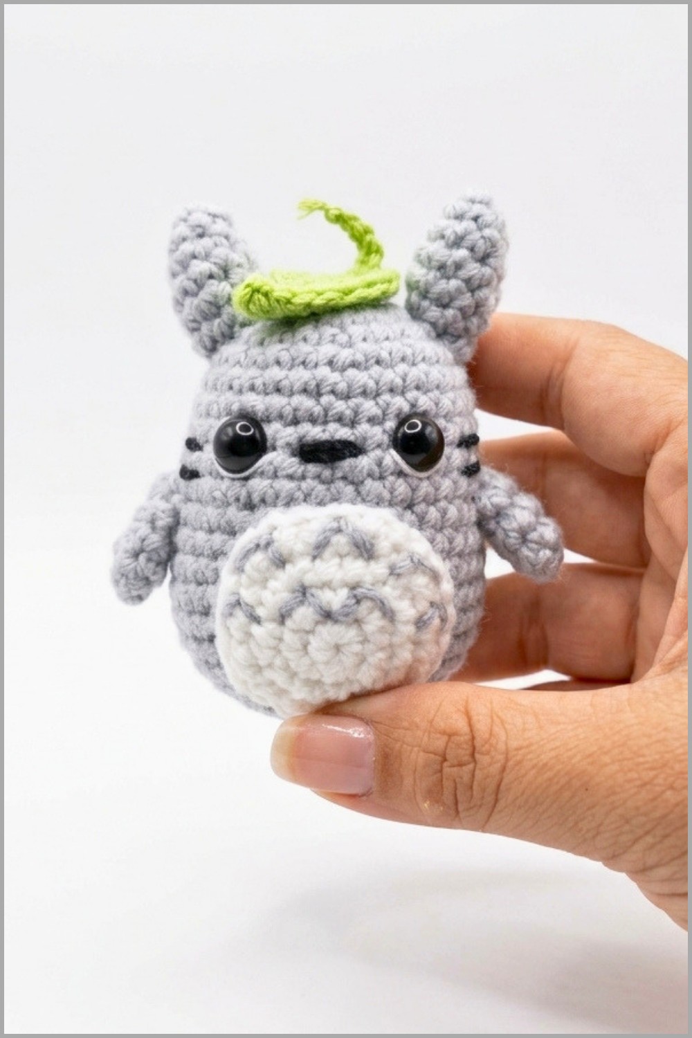 Crochet Totoro Keychain Pattern 6